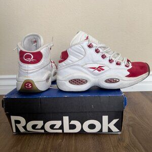 Reebok Question Team Mid Red Tips size 9.5